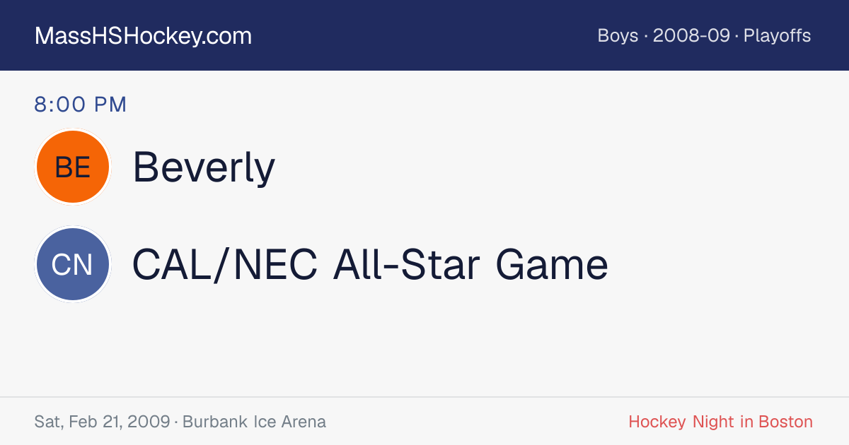 Beverly at CAL/NEC All-Star Game score card
