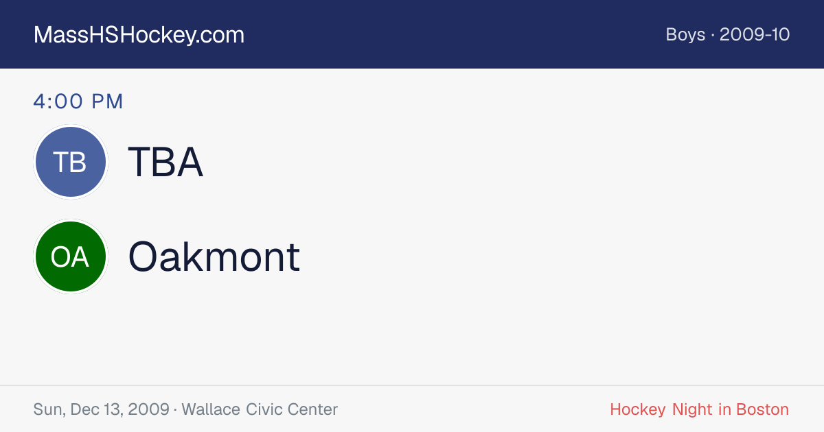 TBA at Oakmont score card