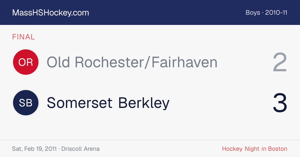 Old Rochester/Fairhaven at Somerset Berkley score card