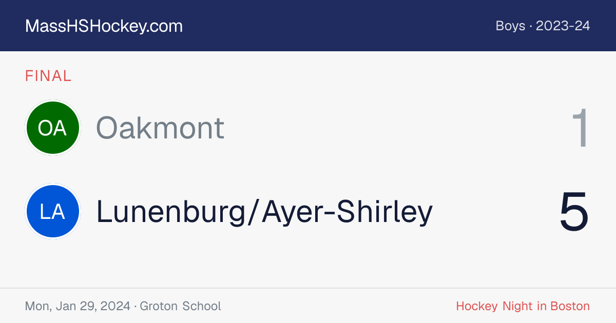 Oakmont at Lunenburg/Ayer-Shirley score card