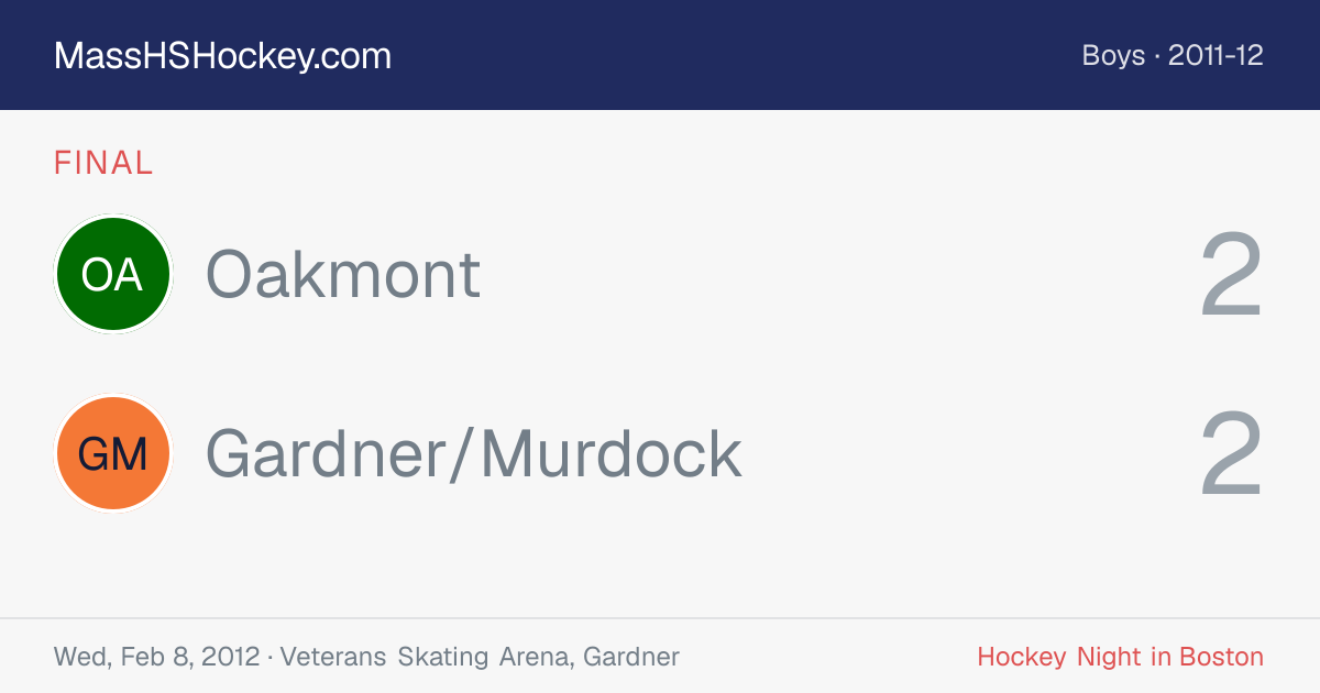 Oakmont at Gardner/Murdock score card