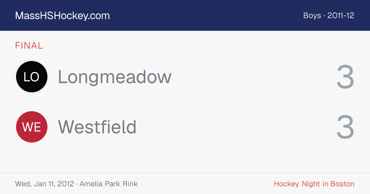 Longmeadow at Westfield score card
