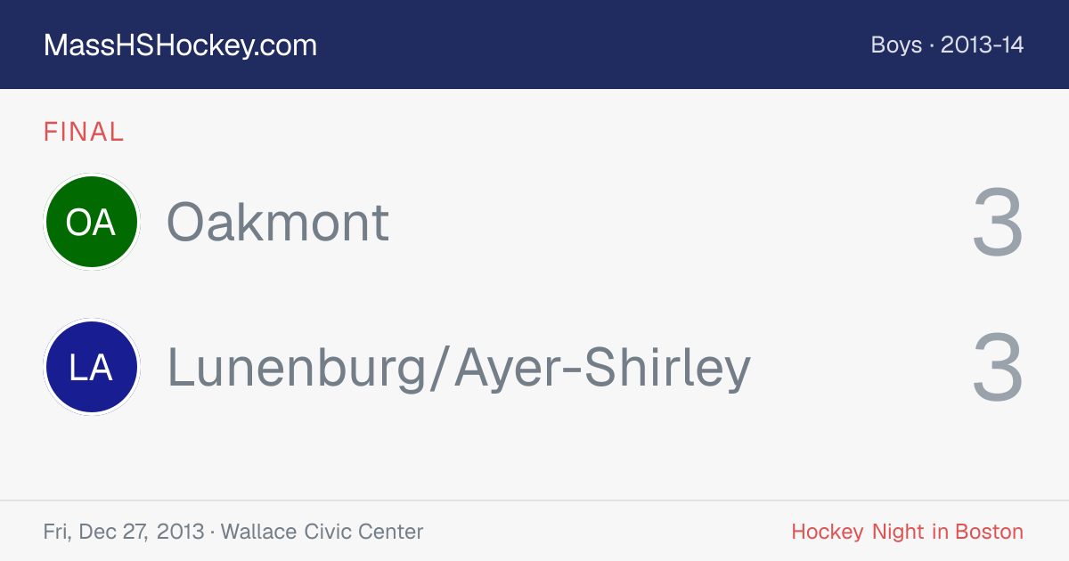 Oakmont at Lunenburg/Ayer-Shirley score card