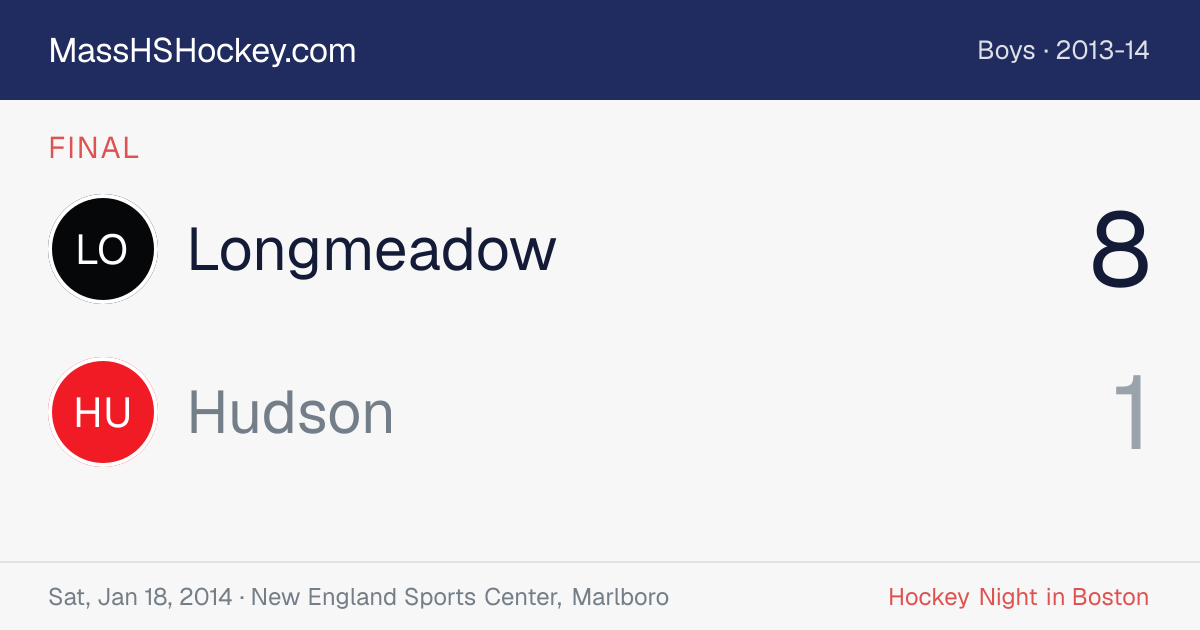 Longmeadow at Hudson score card