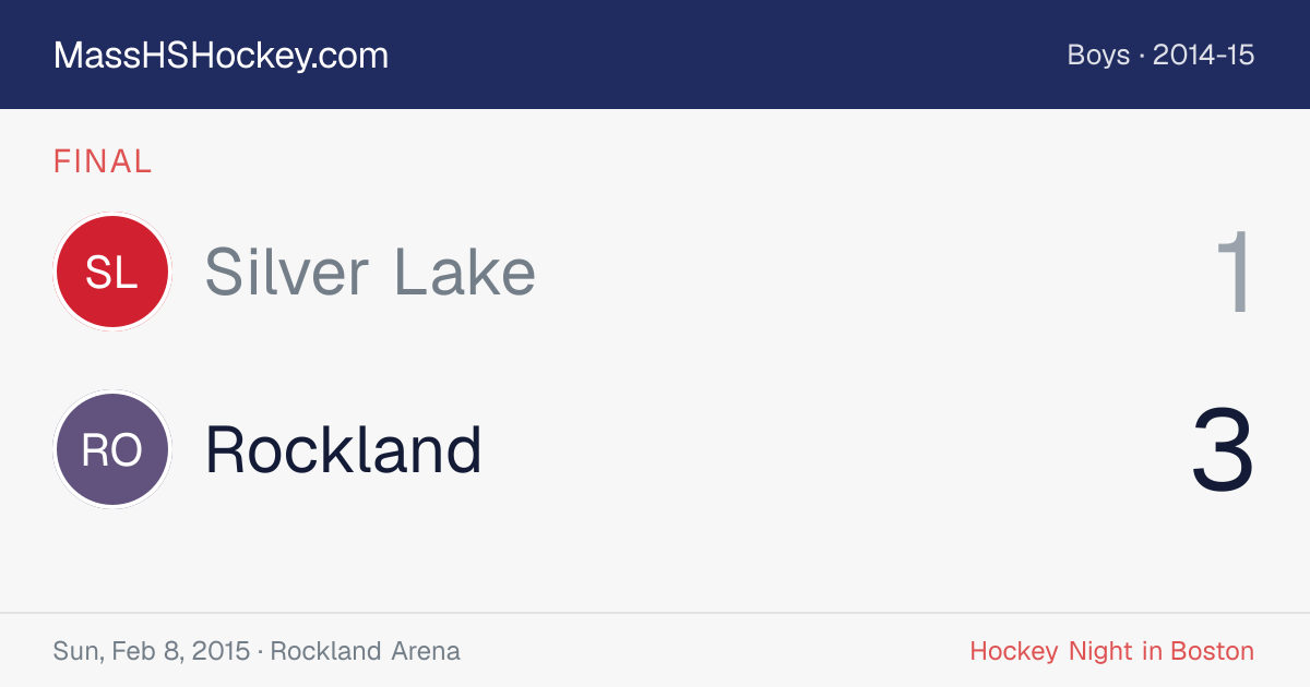 Silver Lake at Rockland score card