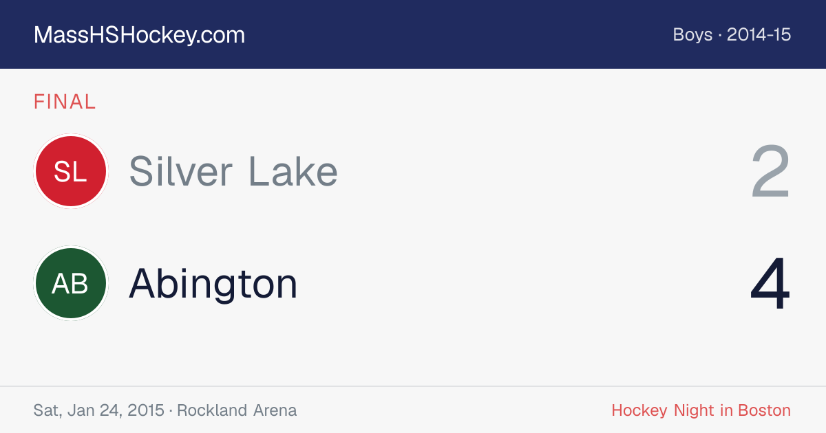 Silver Lake at Abington score card