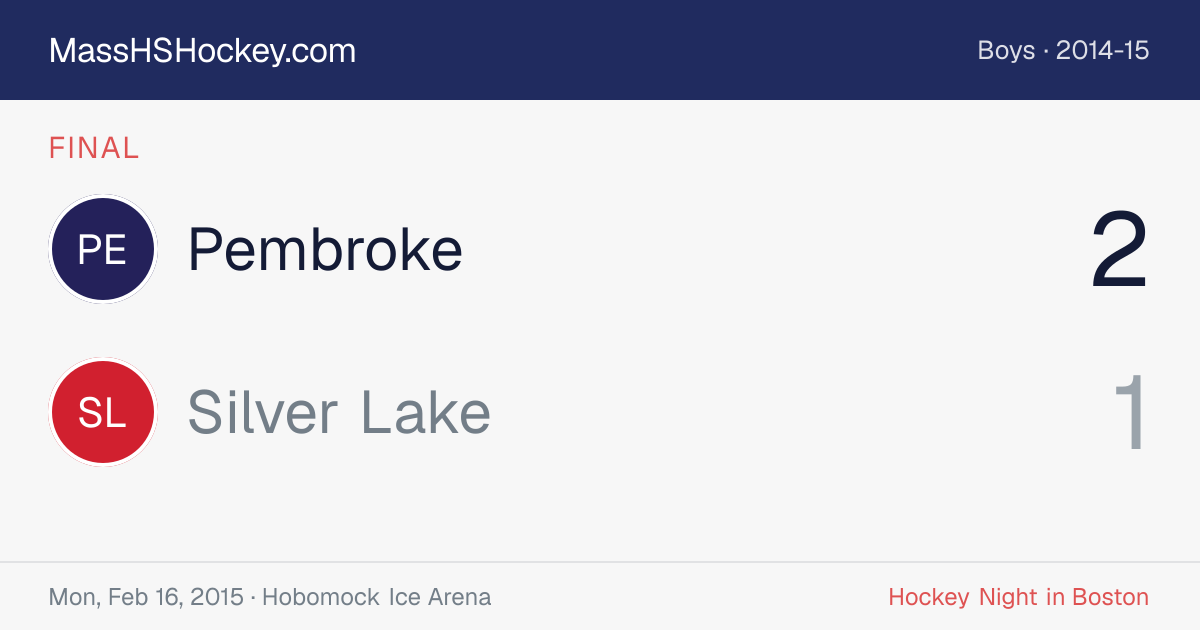 Pembroke at Silver Lake score card
