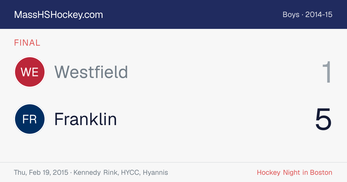 Westfield at Franklin score card