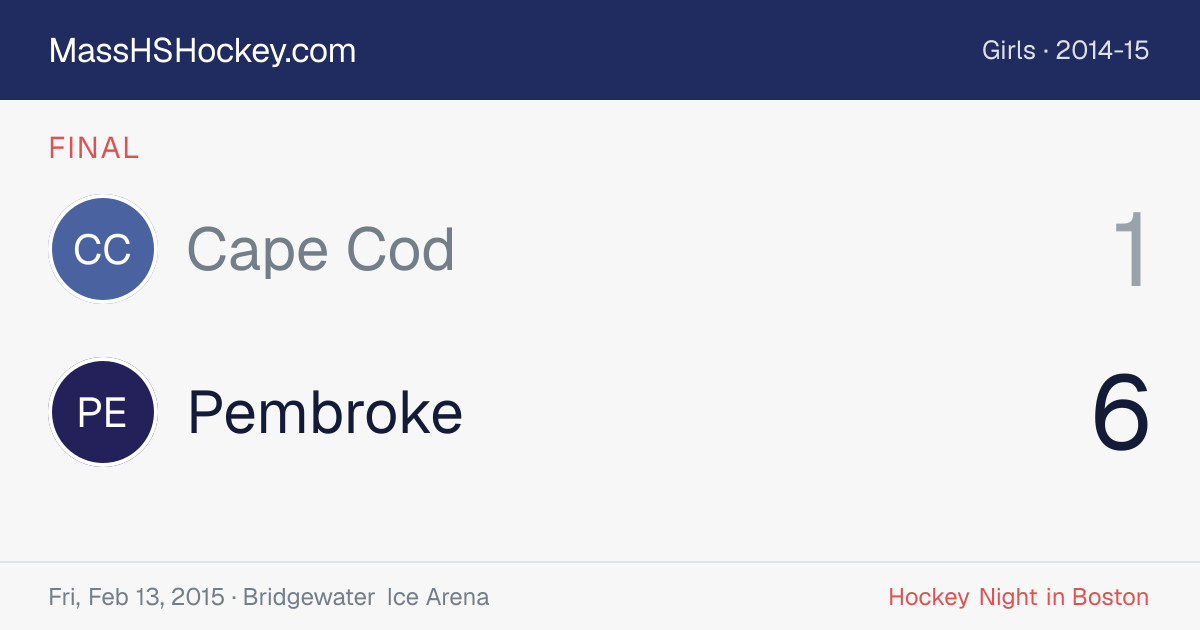 Cape Cod at Pembroke score card