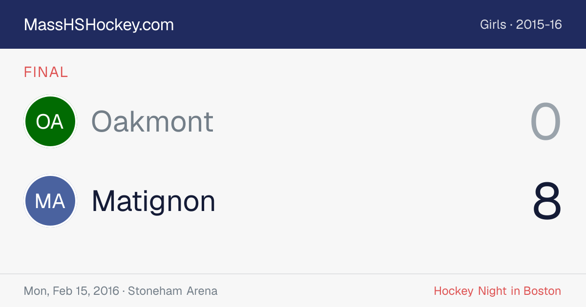 Oakmont at Matignon score card