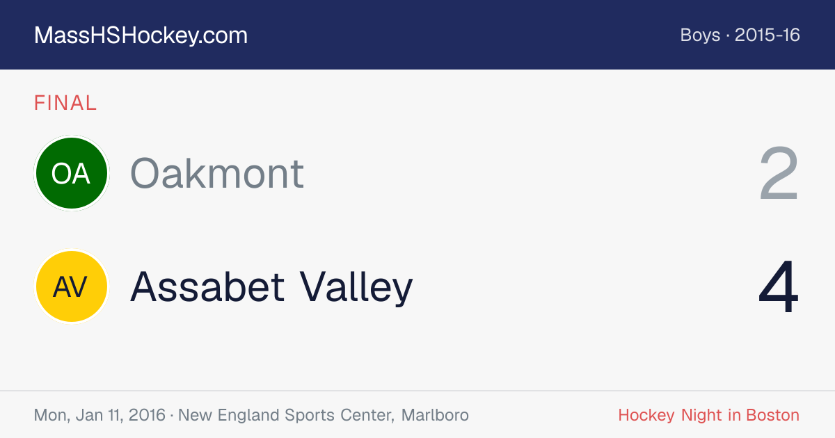 Oakmont at Assabet Valley score card