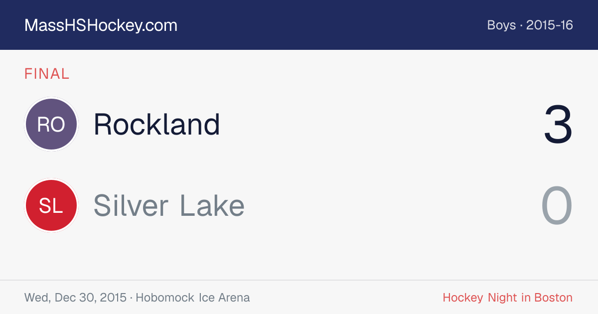 Rockland at Silver Lake score card