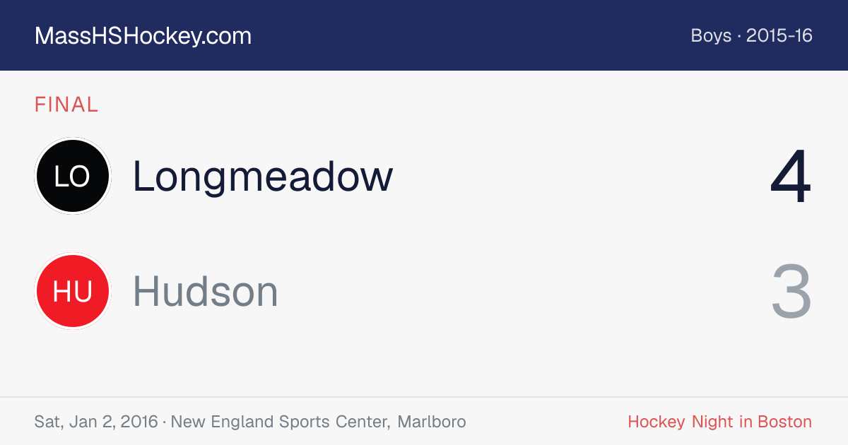 Longmeadow at Hudson score card