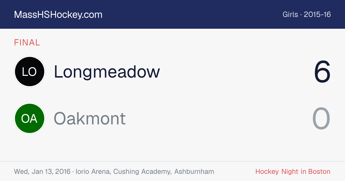 Longmeadow at Oakmont score card