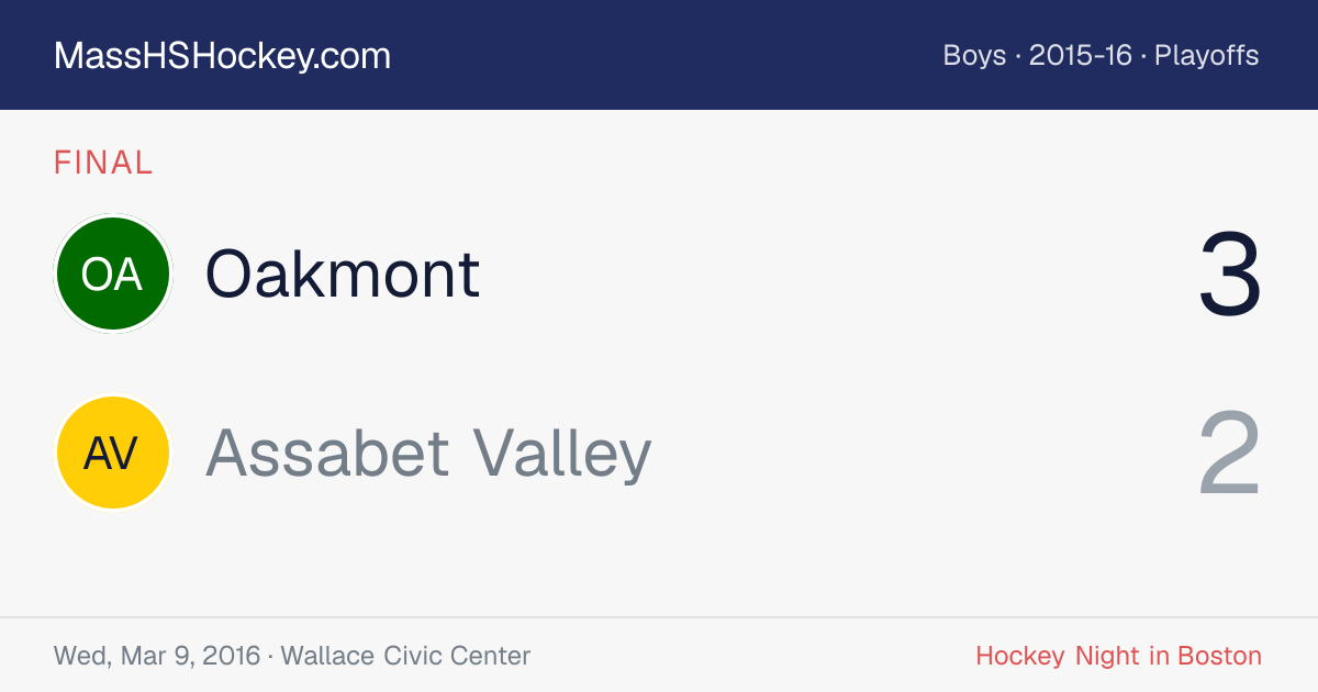 Oakmont at Assabet Valley score card