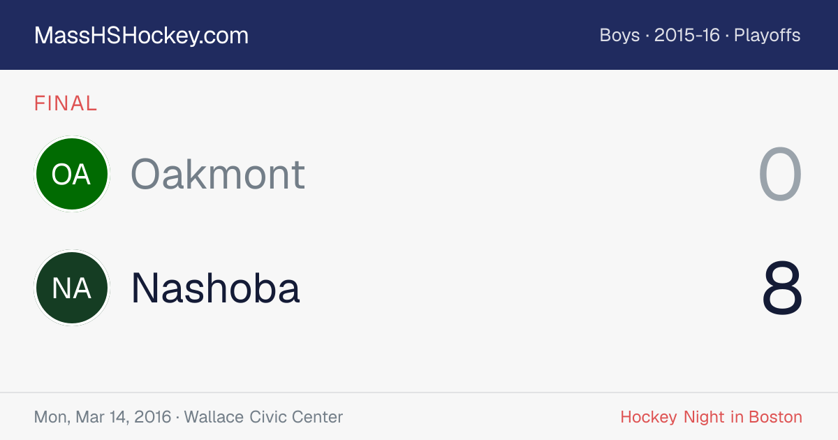 Oakmont at Nashoba score card