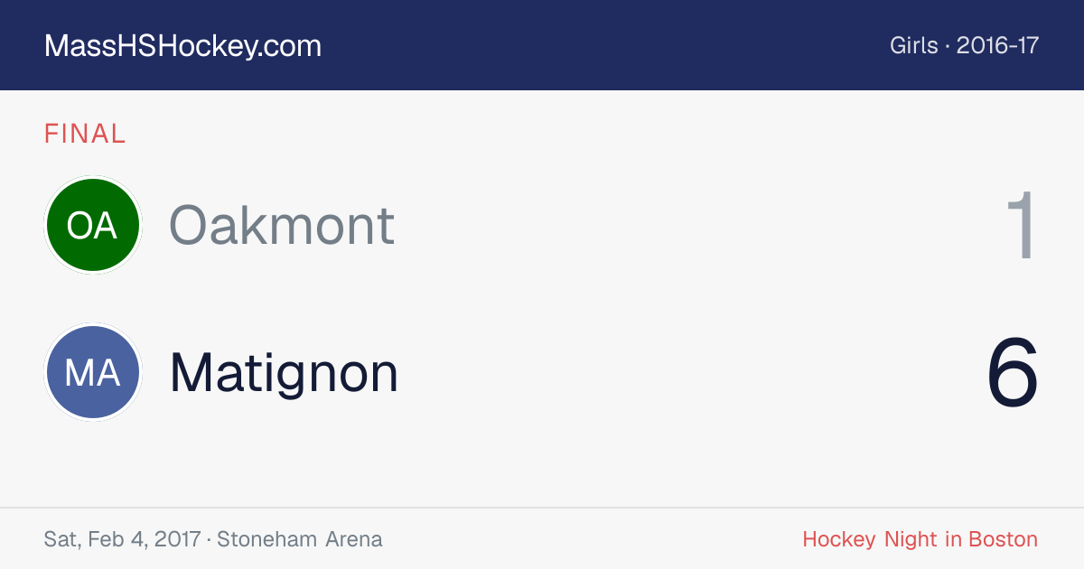 Oakmont at Matignon score card