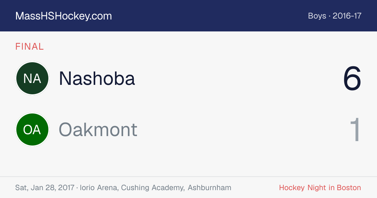 Nashoba at Oakmont score card
