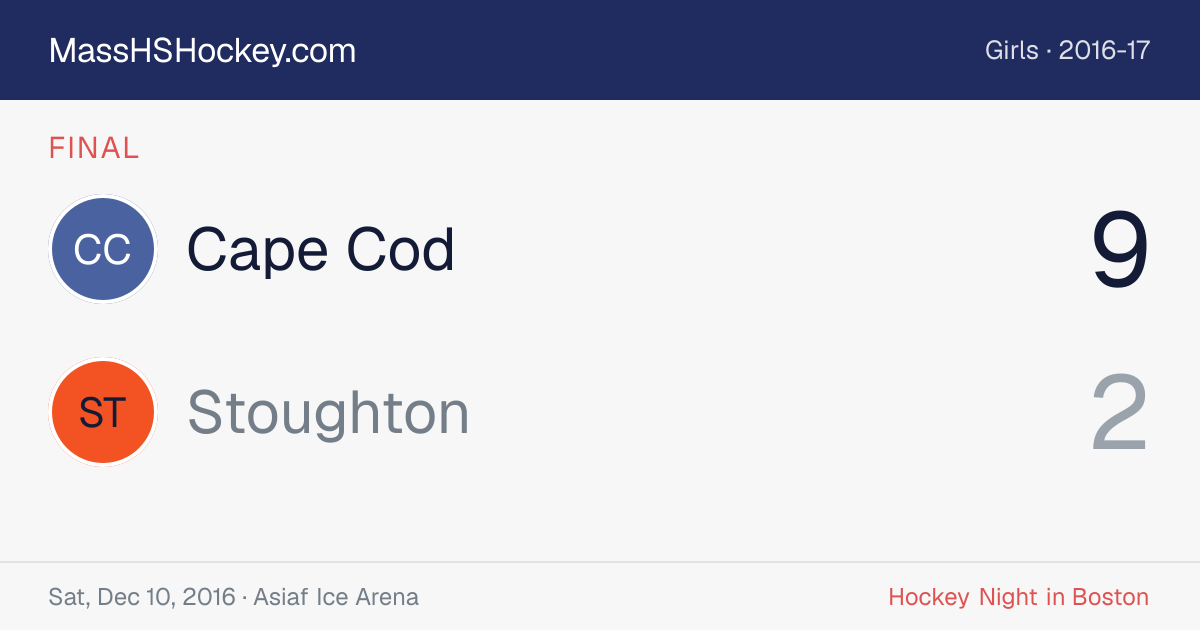 Cape Cod at Stoughton score card