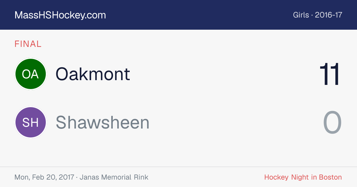 Oakmont at Shawsheen score card