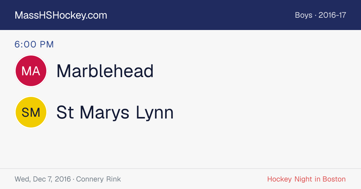 Marblehead at St Marys Lynn score card