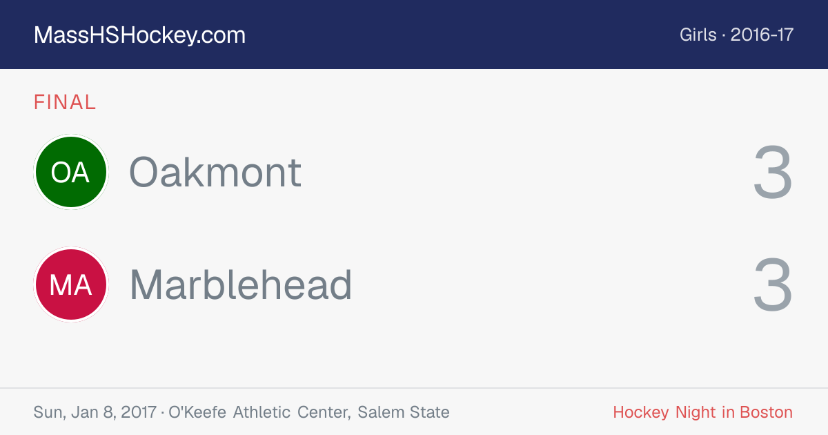 Oakmont at Marblehead score card