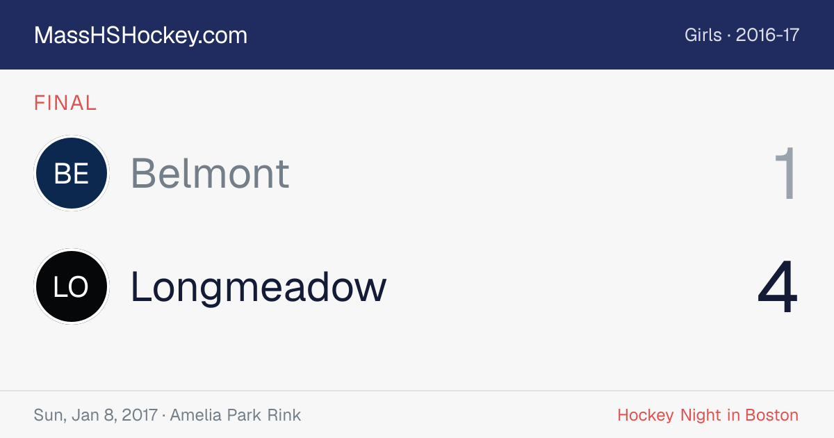 Belmont at Longmeadow score card