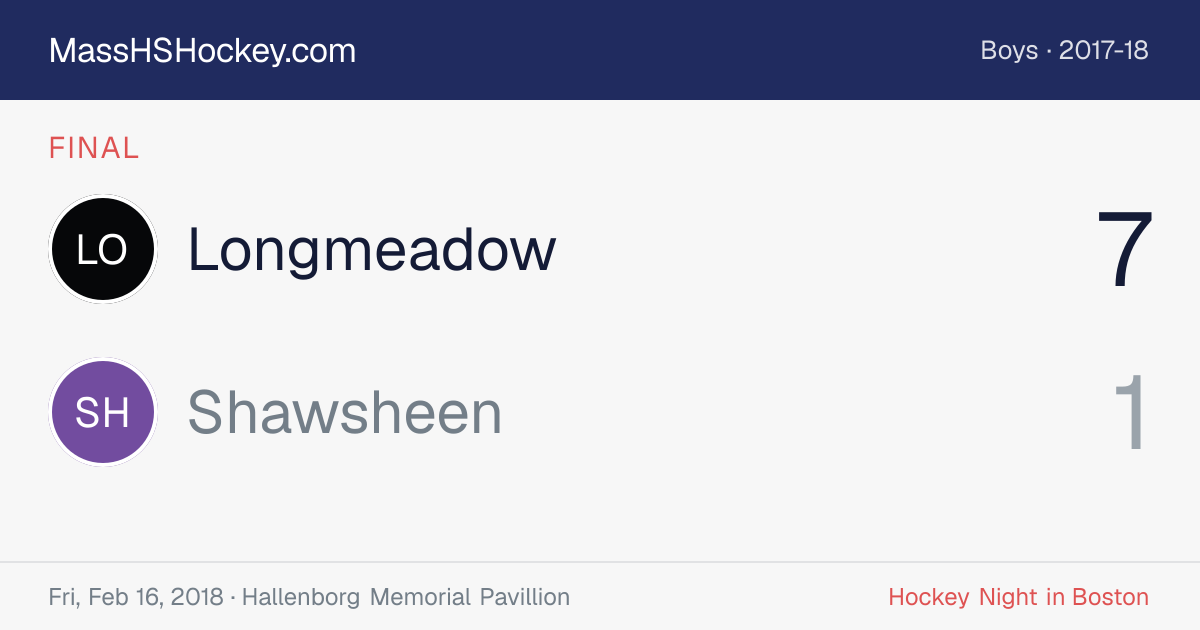 Longmeadow at Shawsheen score card