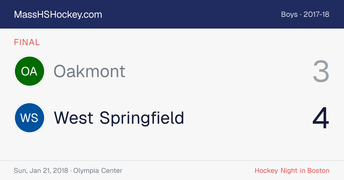 Oakmont at West Springfield score card