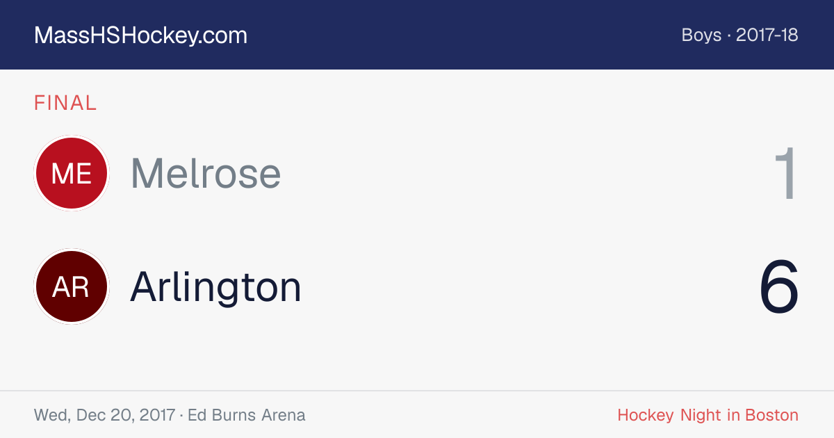 Melrose at Arlington score card