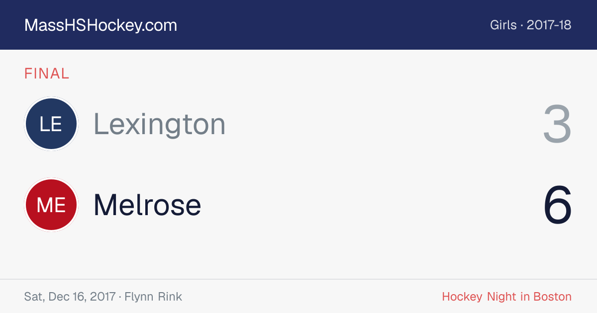 Lexington at Melrose score card