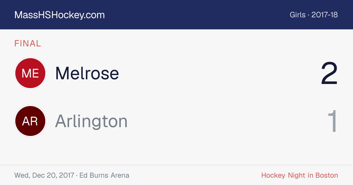 Melrose at Arlington score card