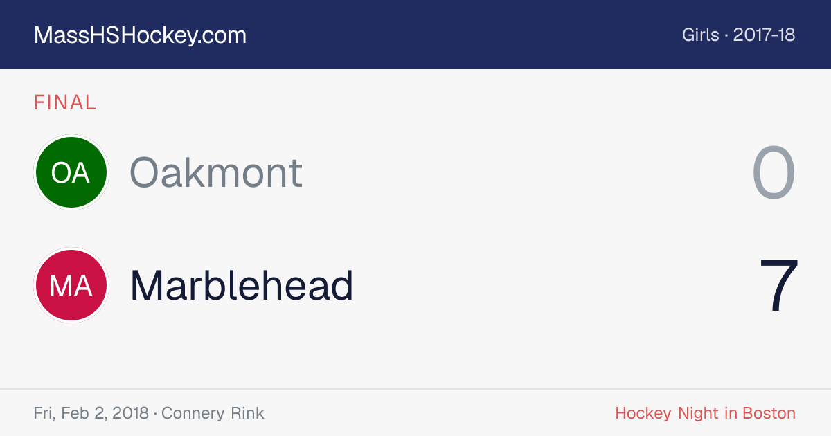 Oakmont at Marblehead score card
