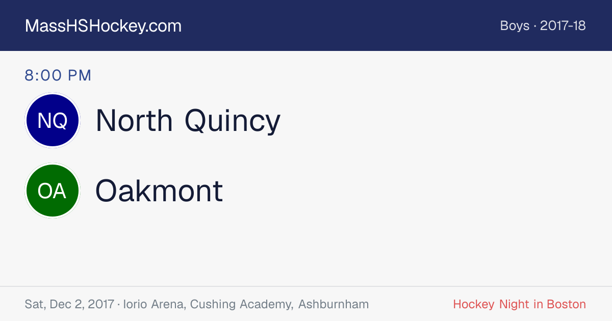 North Quincy at Oakmont score card