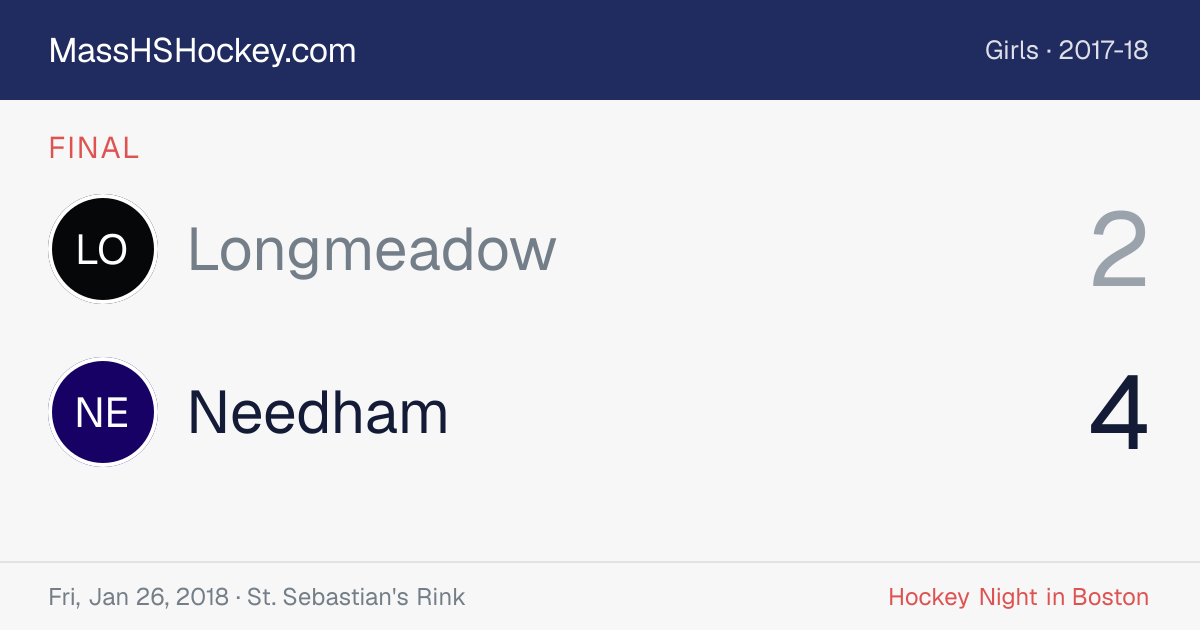 Longmeadow at Needham score card