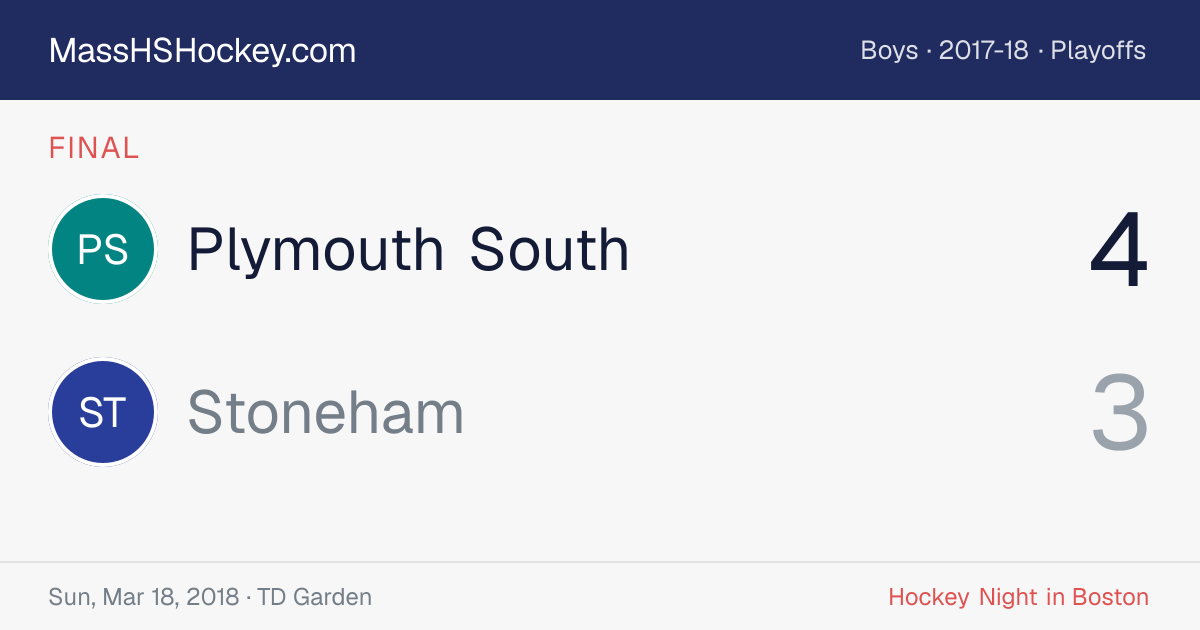 Plymouth South at Stoneham score card