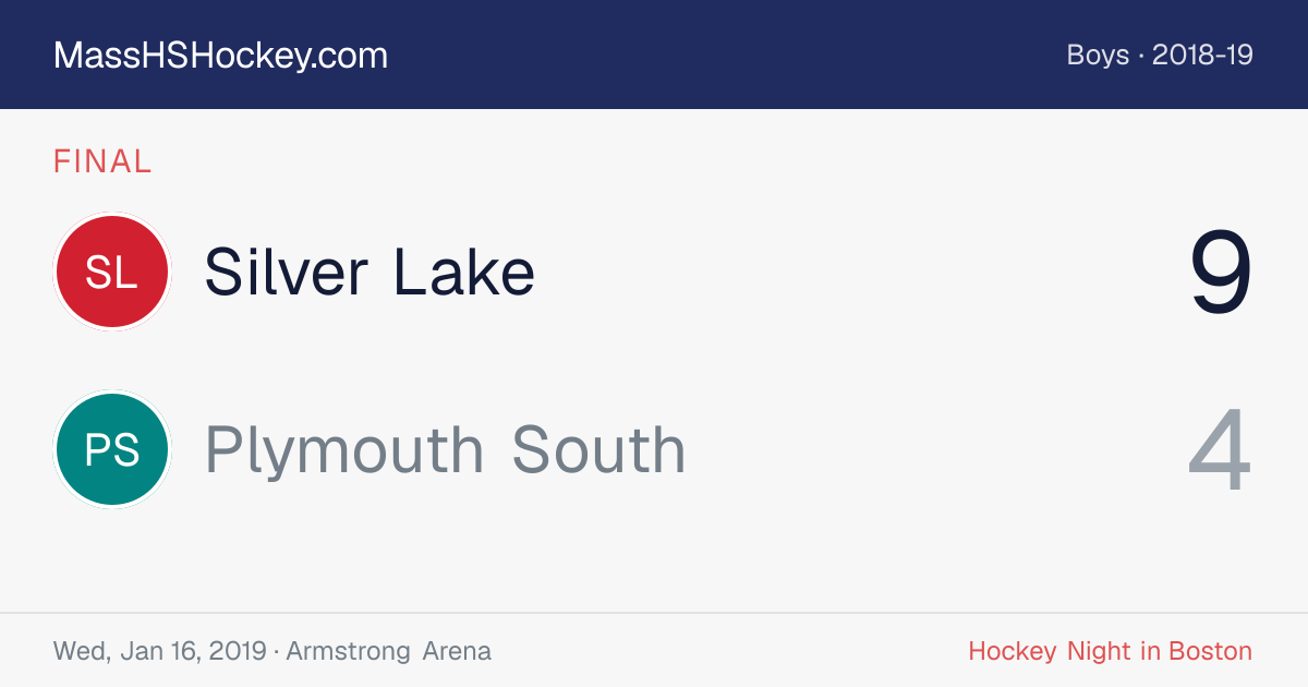 Silver Lake at Plymouth South score card