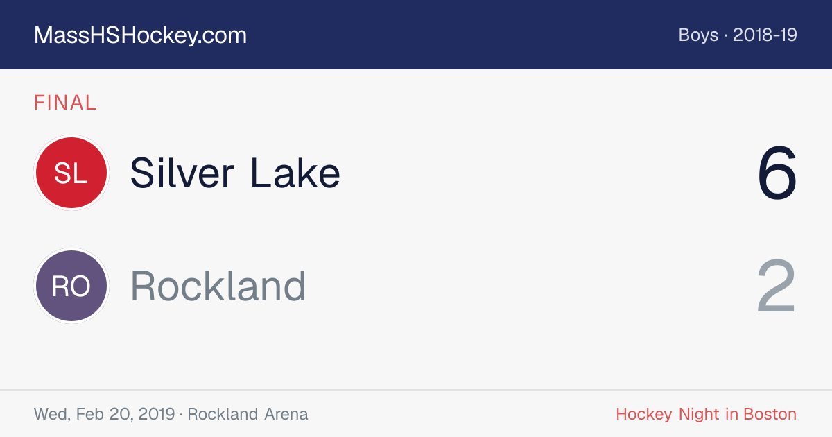 Silver Lake at Rockland score card