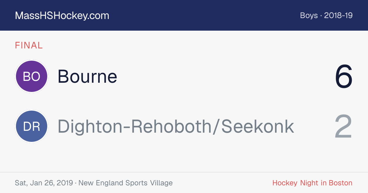Bourne at Dighton-Rehoboth/Seekonk score card