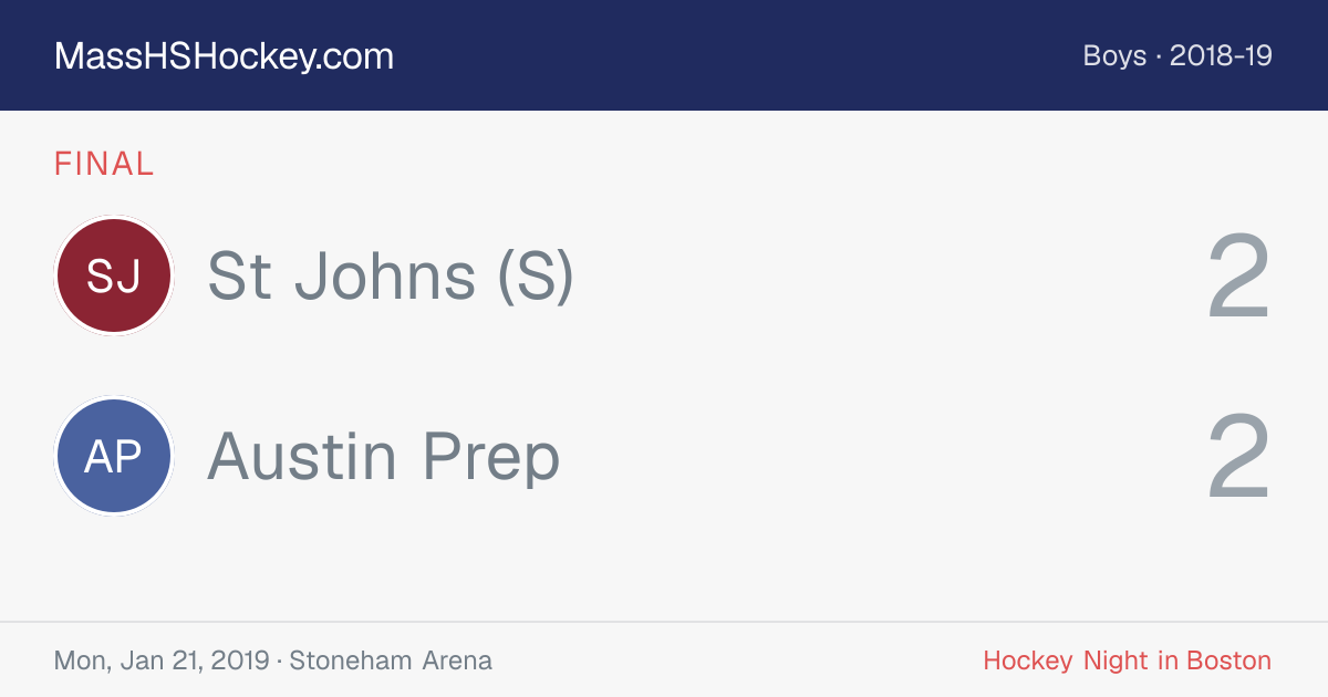 St Johns (S) at Austin Prep score card