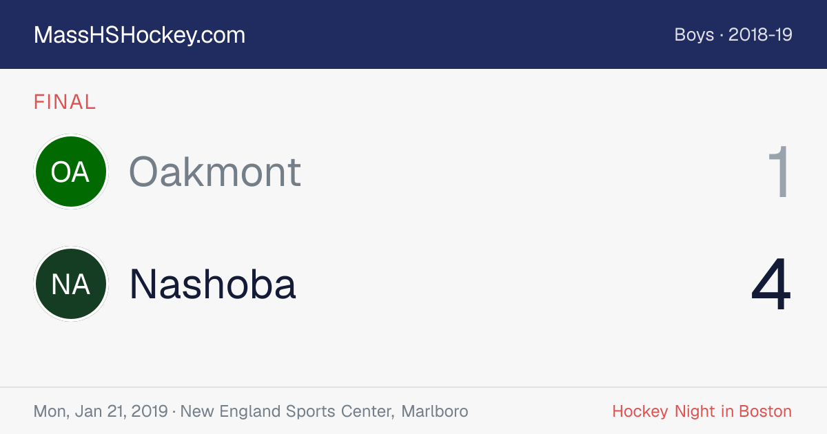 Oakmont at Nashoba score card