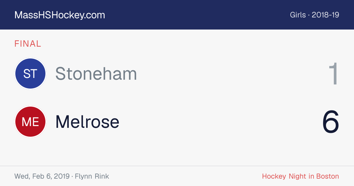 Stoneham at Melrose score card