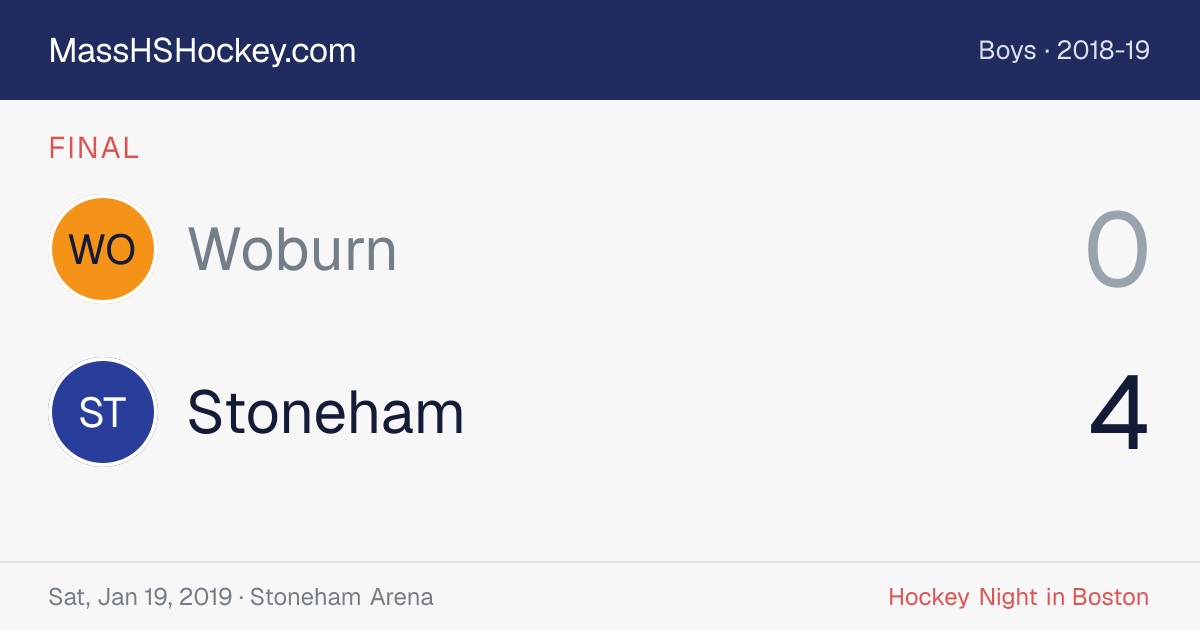 Woburn at Stoneham score card