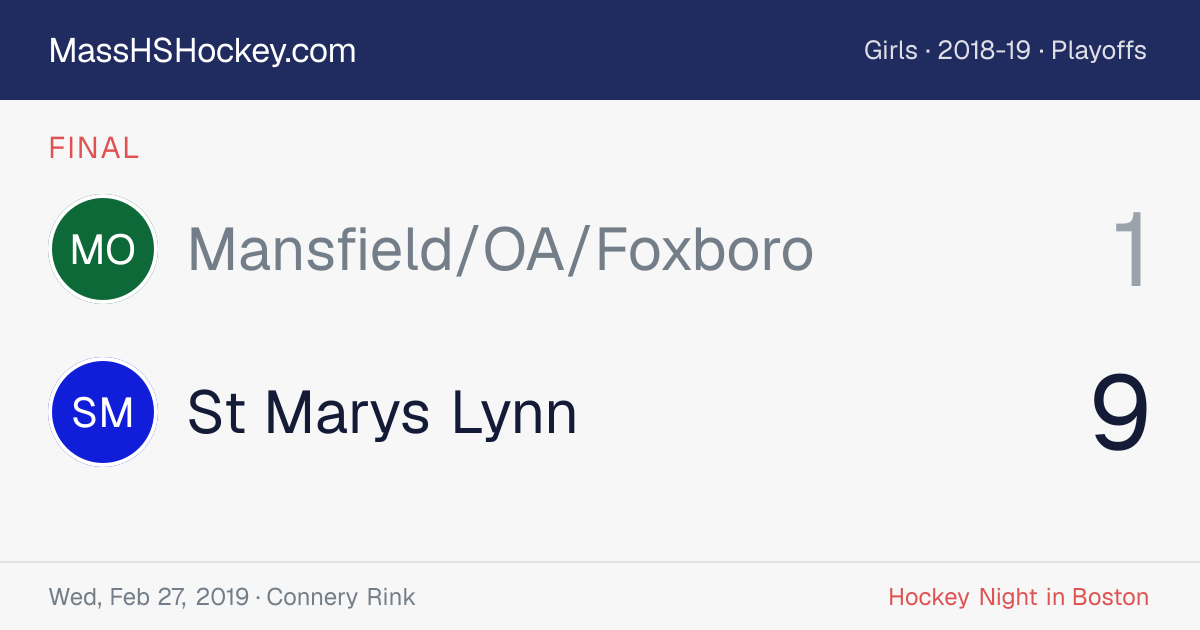 Mansfield/OA/Foxboro at St Marys Lynn score card
