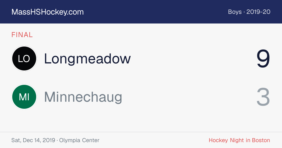 Longmeadow at Minnechaug score card