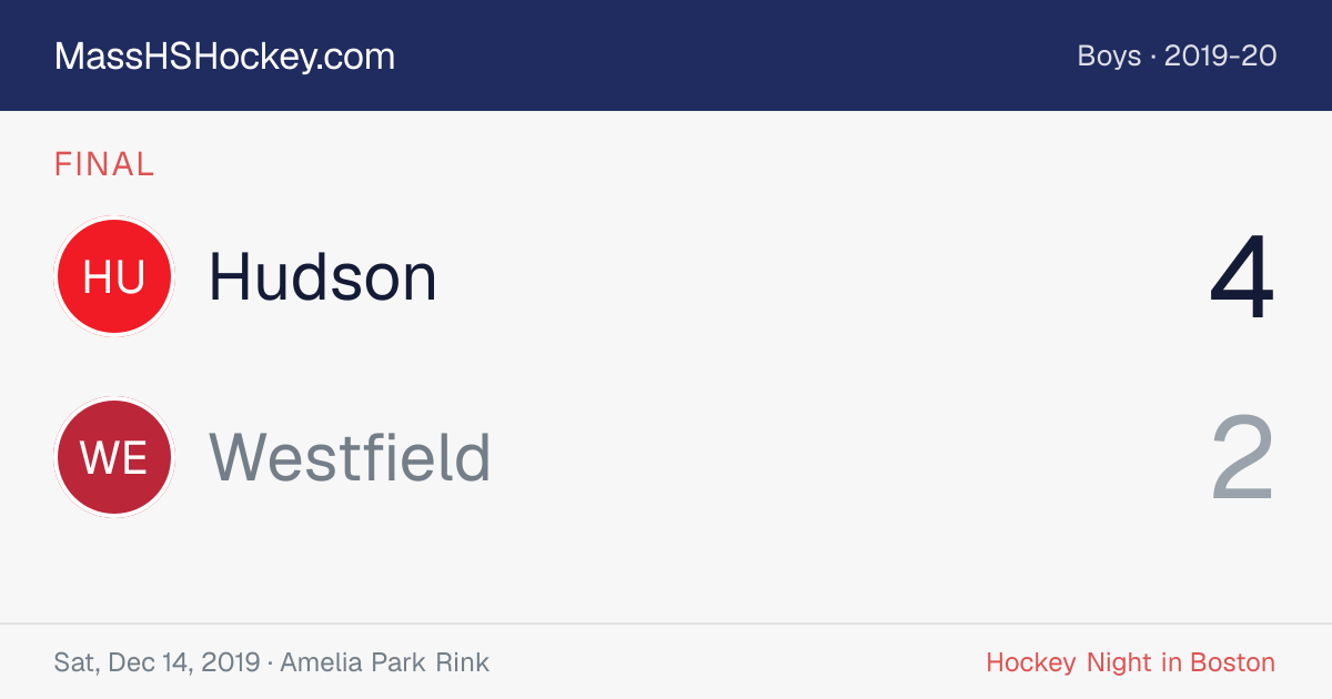 Hudson at Westfield score card
