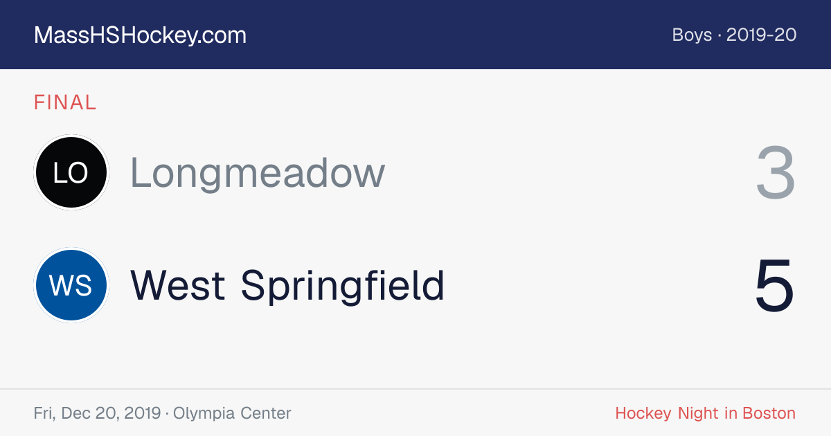 Longmeadow at West Springfield score card