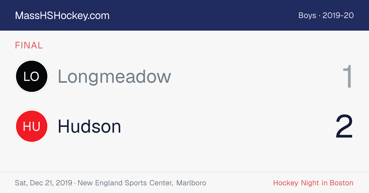 Longmeadow at Hudson score card
