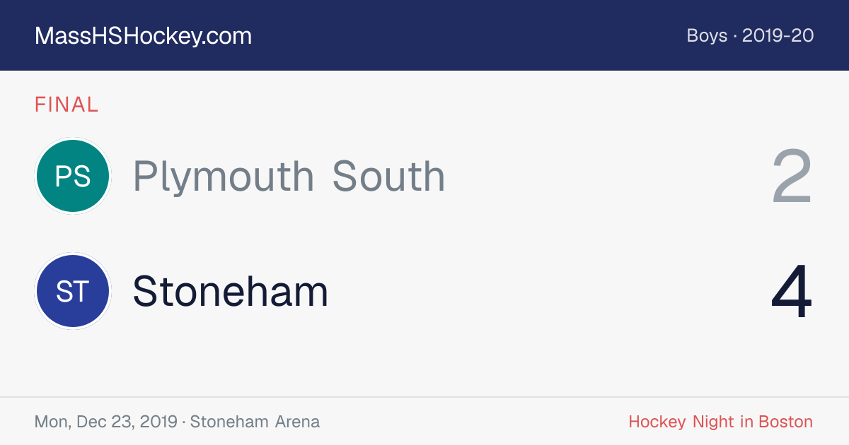 Plymouth South at Stoneham score card