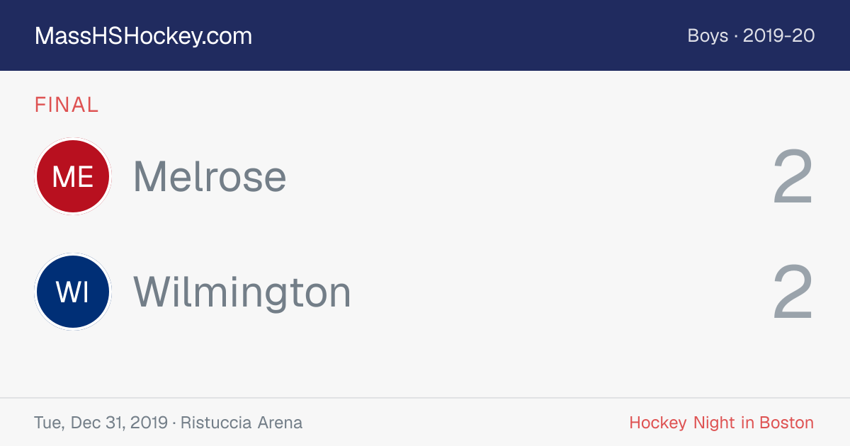 Melrose at Wilmington score card